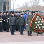 Хабаровские единороссы возложили цветы к Вечному огню в честь Дня защитников Отечества