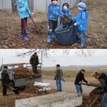 Весенняя уборка в городе на Волге