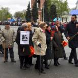 Бронницкий партактив принял участие в митинге - шествии в честь празднования Дня Победы