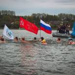 В Калининграде в честь 72-ой годовщины Победы в Великой Отечественной войне состоялся заплыв через озеро Шенфлиз  