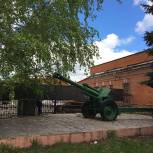 Реконструкция монумента "Гаубица" у "Завода имени Фрунзе"