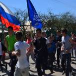 Партийцы Мещовского района организовали спортивные состязания между  школьниками сельского поселения