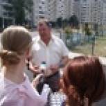 Председатель общественного совета партпроекта «Городская среда» Иван Конев проинспектировал проведение капитального ремонта во дворах Белгорода 