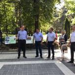 В парке Победы Ессентуков полным ходом идут работы в рамках партпроекта