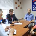 Депутат областного парламента Валерий Соловей провел личный прием граждан в Междуречье