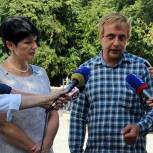 Во Владимире завершается реконструкция сквера у Городского Дворца культуры 