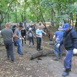 Дубовую рощу помогли очистить партийцы 