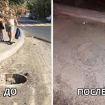 По обращению партпроекта в Ростове закрыли три колодца на дороге