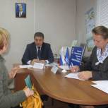 Выездной прием  с участием специалистов Департамента строительства Вологодской области состоялся в Местной общественной приемной Партии «ЕДИНАЯ РОССИЯ» в Междуреченском районе