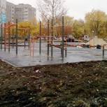 В сквере одного из райцентров Рязанской области оборудована спортивно-игровая зона 
