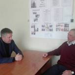 Алексей Исаков провел личный прием граждан в Тотомицком сельском поселении