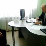 Единоросс Виктор Радченко провел первый в новом статусе прием населения