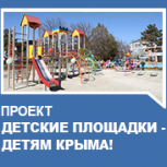 В городе Саки открыли две детские площадки