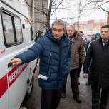 10 новых карет Скорой помощи отправились в межрайонные больницы Псковской области