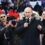 Путин призвал россиян сделать все, чтобы XXI век прошел «под знаком наших ярких побед»