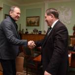  Александр Михайлов встретился с  актером Федором Добронравовым