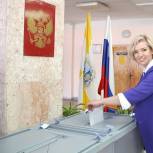 Ольга Казакова проголосовала в станице Константиновской