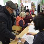 Голосование на участках: члены местных отделений ЕР в первых рядах