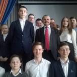 Владимир Шапкин встретился со старшеклассниками балашихинской школы № 26