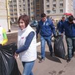 На севере Тамбова прошел большой субботник