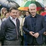 Андрей Воробьев и Сергей Собянин посетили с рабочим визитом СНТ «Северянин», расположенное в Сергиево-Посадском районе