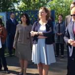 В Ивантеевке секретарь местного отделения Партии осмотрела территорию, где планируется возведение школы 
