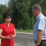 Депутат провела встречи в Звенигово и проконтролировала ремонт дорог