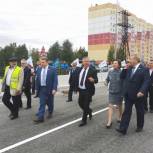 Наталья Комарова и Борис Хохряков приняли участие в открытии новой автодороги