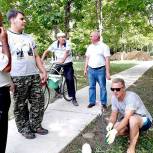 Новомичуринцам рассказывают о благоустройстве парка на проспекте Смирягина