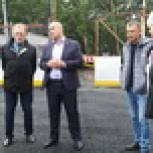 Спортивные площадки строятся на территории нескольких школ Петропавловска