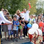 В Правдинском открыли новый детский игровой комплекс 