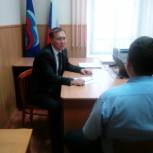 Юбилей отметили приемом граждан