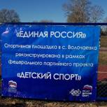 Спортивная площадка открылась в Волочаевской школе в рамках проекта "Детский спорт" 