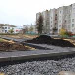 В Черемисиново в рамках партпроекта "Городская среда" благоустраивается общественная территория