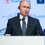 Путин назвал «Турецкий поток» важным фактором энергобезопасности в Европе