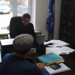 В селе Ихрек Рутульского района прошел прием граждан