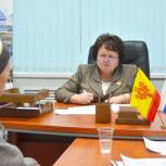 Альбина Егорова провела прием граждан по личным вопросам