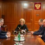 Председатель Совета Федерации Валентина Матвиенко провела встречу с руководством делегации Пензенской области