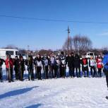 В Кирсановском районе при поддержке партпроекта прошла лыжная эстафета