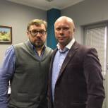 Региональный координатор проекта «Детский спорт» Александр Рябцев встретился в Москве с руководителем направления «Школьный спорт» Олегом Гадючкиным