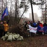 Единороссы приняли участие в субботнике в городском округе Протвино