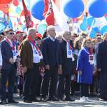 Московские единороссы приняли участие в первомайском шествии