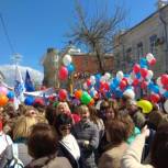 Партийцы Советского района отметили Первомай на площади Куйбышева