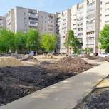 В Левобережном районе Воронежа продолжается благоустройство дворов