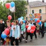 Партийцы приняли участие в праздновании 9 мая в Жиздринском районе