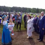 Сабантуй в Бакалинском районе посетили депутаты Госдумы Владимир Шаманов и Рафаэль Марданшин