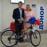 В Уфе вручили первый велосипед в рамках акции «Добрый донор»