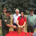 Военно-патриотическая акция «Горсть памяти» прошла в Курганинском районе