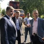 Депутат Владимир Гольберт и глава Воскресенска проинспектировали выполнение госпрограммы по ремонту дорог