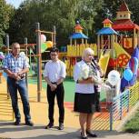 В деревне Ерново городского округа Зарайск открыли детскую площадку